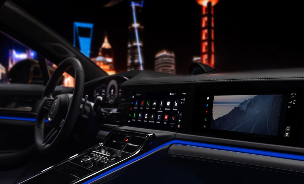 2024 Porsche Panamera 10.9-inch passenger touchscreen digital display